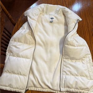 Old Navy Cream Puffer Vest